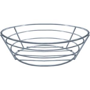 CUISINOX Stainless Steel Wire Bread and Fruit Basket, Oval - 8.5" x 6"
