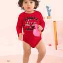 BesserBay First Valentines Baby Bodysuit 100% Cotton 0-12 Months