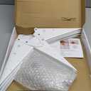 23" White LED Moravian Star Outdoor Light,Waterproof 3D Christmas Tree Topper Lamp with Timer Function,Hanging Outdoor Christmas Light for Holiday Porch Room Party Decoration (23 inch)