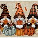 Capoda Fall Door Mat, Non Slip Autumn Welcome Decorative Doormat, Thanksgiving Halloween Pumpkin Gnome Front Door Mat, Holiday Kitchen Floor Mat Rug for Indoor Outdoor, 27.6 x 15.7 Inches