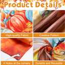 Blosssound 139 Pcs Thanksgiving Christian Trunk or Treat Car Decorations Fall Jesus Backdrop with 100 Artificial Maple Leaves 30 Balloons 8 Maple Leaves Garlands for Suv Car Archway Garage Door Decor