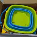 Sloosh Beach Sand Toys Set - Dump Truck Car Toy with Sand Molds for Toddlers Outdoor Play, Collapsible Foldable Buckets Mesh Bag Shovels Castle Animal Mold Sets, Kids Ages Sandbox Toys (Animals)