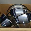 meekoo 4 Pack 13L Large Ice Bucket, Stainless Steel Champagne Bowl with Scoop, Silver Drink Beverage Tub for Parties, Cocktail Bar, Chilling (EXP 12/31/56)