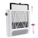 Nail Dust Collector Vacuum 80W Adjustable Power Suction CoFashion Nail Dust Cleaner Machine for Manicure, Dust Collector for Nails for Salon Home Use- Nail Filter When Using Nail Drill