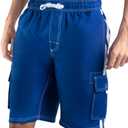 Kanu Surf Mens Barracuda Swim Trunks (Regular & Extended Sizes) (4X, Royal)