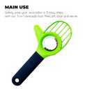Culinary Fresh Avocado Tool, Avocado Pit Remover Cutter/ Peeler, 3 in 1 Slicer: 1 Pack