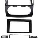 Radio Stereo Bezel for Nissan Altima 2006-2012 Dash Installation Mount Trim Kit Fits 9" and Double Din (Manual A/C)