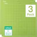 Cricut StandardGrip Machine Mats 12in x 12in, Reusable Cutting Mats for Crafts with Protective Film, Use with Cardstock, Iron On, Vinyl and More, Compatible with Cricut Explore & Maker (3 Count)