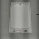 Travel Makeup Mirror, Portable Mirror with 3 Adjustable Light Settings, USB-Rechargeable Vanity Mirror with LightsGift for Women and Girls (White)