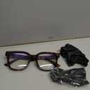 miyya Blue Light Glasses for Women & Men Oversized UV & Blue Light Blocker Chunky Frames, Stylish Eyewear Accessories