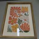 HD Designs Wooden Wall Decor - Orange, 12x16 "