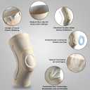 NEENCA Professional Knee Brace for Pain Relief, Medical Knee Support with Patella Pad & Side Stabilizers, Compression Knee Sleeve for Meniscus Tear, ACL, Joint Pain, Runner, Workout (Beige, X-Small)