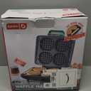 Dash Multi Mini Waffle Maker Quad Waffle Maker for Family Breakfasts  Dual Nonstick Heating Plates & EasyRelease Surface  Compact & FastHeating  Aqua