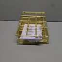 gianotter Desk Organizers and Accessories with File Holder, 4-Tier Desk Accessories & Workspace Organizers with Drawer and 2 Pen Holder, Paper Organizer for Office Supplies(Gold)