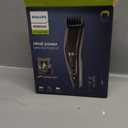 Norelco Philips Hair Clipper 7000 Series, Hair and Beard Trimmer, Precision Dial, PowerAdapt Sensor, Trim-and-Flow, DualCut, DuraPower, 28 Length Settings, 90 Min. Runtime, HC7650/40 (Gray & Black)
