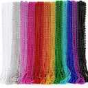 EOBOH 144PCS Mardi Gras Beads, Metallic 12 Kinds Bead Necklace Party Supplies, 33" Mardi Gras Necklace Costume Stuff, Festival Parade Throw Accessories for Wedding Birthday Celebrations Decorations