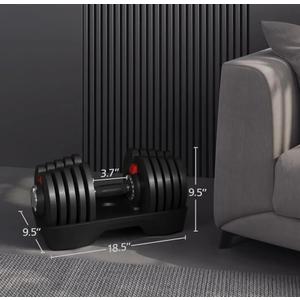 Yaheetech Adjustable Dumbbell 90 Lb Adjustable Dumbbell Pair Quick Adjustable Dumbbell