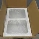 Yashong Desk Organizer Set, White & Clear Stackable Dustproof Storage Boxes for Desktop, Office, Bathroom, DIY Craft & Vertical Space Saving, Perfect for Makeup, Stationery Organization (5 Drawer)