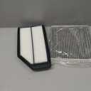 Engine and Cabin Air Filter Set for 2011-2017 Honda Odyssey - 2Pack - Activated Carbon - Automotive Replacement Accessories # CF10134 CA11042