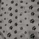 Tatuo 2 Pcs Puppy Paw Print Plastic Tablecloth Disposable Table Cover Puppy Themed Birthday Party Decorations for Dog Party Supplies (Black,108 x 54 Inch)