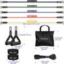 Readaeer Resistance Bands, Exercise Bands for Working Out, Work Out Bands with Handles for Men and Women for Indoor and Outdoor Sports, Fitness, Suspension, Speed Strength, Training, Home Gym,Yoga