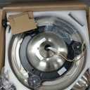 42 Inch Fandelier Ceiling Fan with Light, Retractable Ceiling Fan with Lights for Bedroom Living Room Dinning Room, Chandelier with Fan 6 Speed, 3 Color Temperature-Brushed Nickel