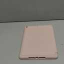 iMieet iPad 9.7 Case (2018/2017 Model, 6th/5th Generation), Smart Cover with Pencil Holder and Soft Baby Skin Silicone Back and Full Body Protection, Auto Wake/Sleep Cover (Pink)