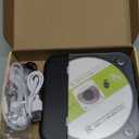 CD Player Portable with Dual Stereo Speakers, Rechargeable Portable CD Player with Bluetooth for Home with Headphones, Support CD/AUX/USB,Black