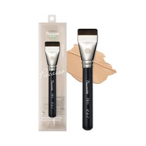 Piccasso Brush FB11 Spatula Brush  Professional Foundation Brush for Liquid Makeup, Flat and Soft Bristles for Seamless Application, Ideal for Liquid Foundation and Cream Face Makeup, Korean Product