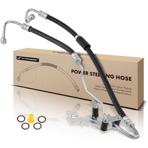A-Premium Power Steering Pressure Hose Line Assembly Compatible with BMW F30 Series 328i xDrive 2009-2013 2.0L, E90 Series 328xi 2007-2008 3.0L, Pump To Gear