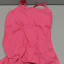 V FOR CITY Tank Top for Women with Built-in Padded Bra Adjustable Wide Strap Camisole Cotton Cami Shirts (Pink, S)