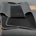 IKON MOTORSPORTS, Floor Mats Compatible with 2007-2011 Honda CR-V, Factory Fitment Gray/Grey Nylon Front Rear Car Floor Mats Liner Carpets Replacement 3PCS, 2008 2009 2010