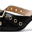 Mostrin Kitten Mules Heels for Women Pointed Closed Toe Heels Vintage Slip on Stiletto Dressy Pumps Shoes (11, Black)
