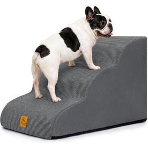 Dog Stairs for Small Dogs and Cats, 3-Step Dog Steps for Couch, 15.7" H