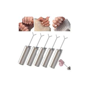 3 x 5 Pack Heart Cat Eye Magnet for Nails,Heart Magnet for Cat Eye Gel Polish,Flexible Diy Nail Magnet Cat Eye Tool with Y-Shaped Guide,Professional Nail Magnet Sticks for Nail Art Salon,DIY Manicure Kit