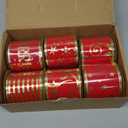 MEEDEE Red Velvet Wired Ribbon - 2.5 Inch, 6 Rolls, 36 Yards - Ribbon Set for Christmas Trees