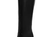 Modatope Knee High Boots Women Chunky Heel Square Toe Heeled Tall Boot for Women Fashion Side Zipper Long Boot Size 9