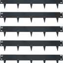 Sunnydaze 16.7' Metal Landscape Edging Border - 5-Pack of 42 x 7" Steel Garden Edging for Landscaping - Gray - Straight