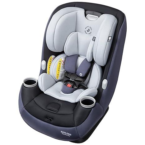 Maxi-Cosi Pria All-in-One Convertible Car Seat, Rear Facing Car Seat for Infants from 4-40 lbs, Forward Facing Car Seat up to 100 lbs in Booster Seat Mode, Midnight Slate
