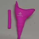 Female Urination Device, Reusable Female Urinal Silicone Women Pee Funnel Allows Women to Pee Standing Up, The Perfect Companion for Camping,Outdoor,TravelFuchsia (Purple)
