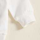 Baby Girl St Patricks Day Clothes Bow Clover Embroidery Sweatshirt Pullover Oversize Sweater Toddler Girl Irish Tops (18-24 Months, White)