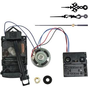 Quartz Pendulum Clock Movement Mechanism Repair Parts Replacement Kit Battery Powered Chime Music Box Wall Clock Movement Pendulum Clock (Type 10)
