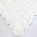 Artificial Rose Flower Bulk, 3 Inches Stemless Real Looking Foam Fake Roses Heads for DIY Wedding Bouquets Bridal Shower Centerpieces Party Decorations (White, 400)