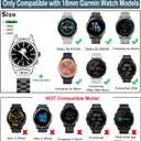ViCRiOR Watch Bands Compatible with 18mm Garmin Venu 3S/Venu 4 41mm/ Vivoactive 4S /Venu 2s / Vivomove 3S, Solid Stainless Steel Watchband+ Mesh Strap Bracelet for Garmin Forerunner 255s/265S