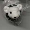 Wesiti Christmas Polar Bear Decorations White Faux Fur Polar Bear Wearing Garland Mom Stuffed Animal Centerpieces Xmas Plush for Holiday Birthday Rustic Home Winter Wonderland Party Gifts