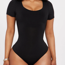 Floerns Women's Casual Short Sleeve Scoop Neck Tee Shirt Bodysuit Jumpsuit, L