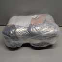 Center Console Dog Car Seat for Small Dogs with Bunny Fleece, Anti-Slip Booster Car Seat with Collar Hook, Triple Protection, Portable Washable, for Pets Up to 13.5lbs (Brown-Orange)