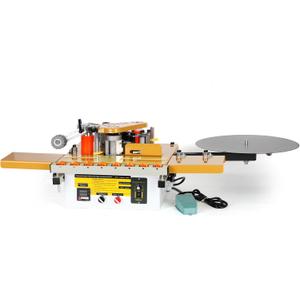Woodworking Edge Banding Machine, Portable Edge Bander for Curve & Straight Edges with Dual-Side Glue Application, Automatic Tape CuttingDigital Temp Control, Adjustable Speed (5m/10min), 110V