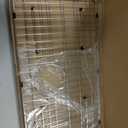 Kitchen Sink Grid and Sink Protectors 26" X 14 1/16", with Rear Drain Stainless Steel Sink Grids for Bottom of Kitchen Sinks, for Single Bowl Sinks(26" X 14 1/16" Rear Drain)