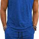 JMIERR Men's Vintage Acid Wash Two Piece Set Tank Top and Shorts